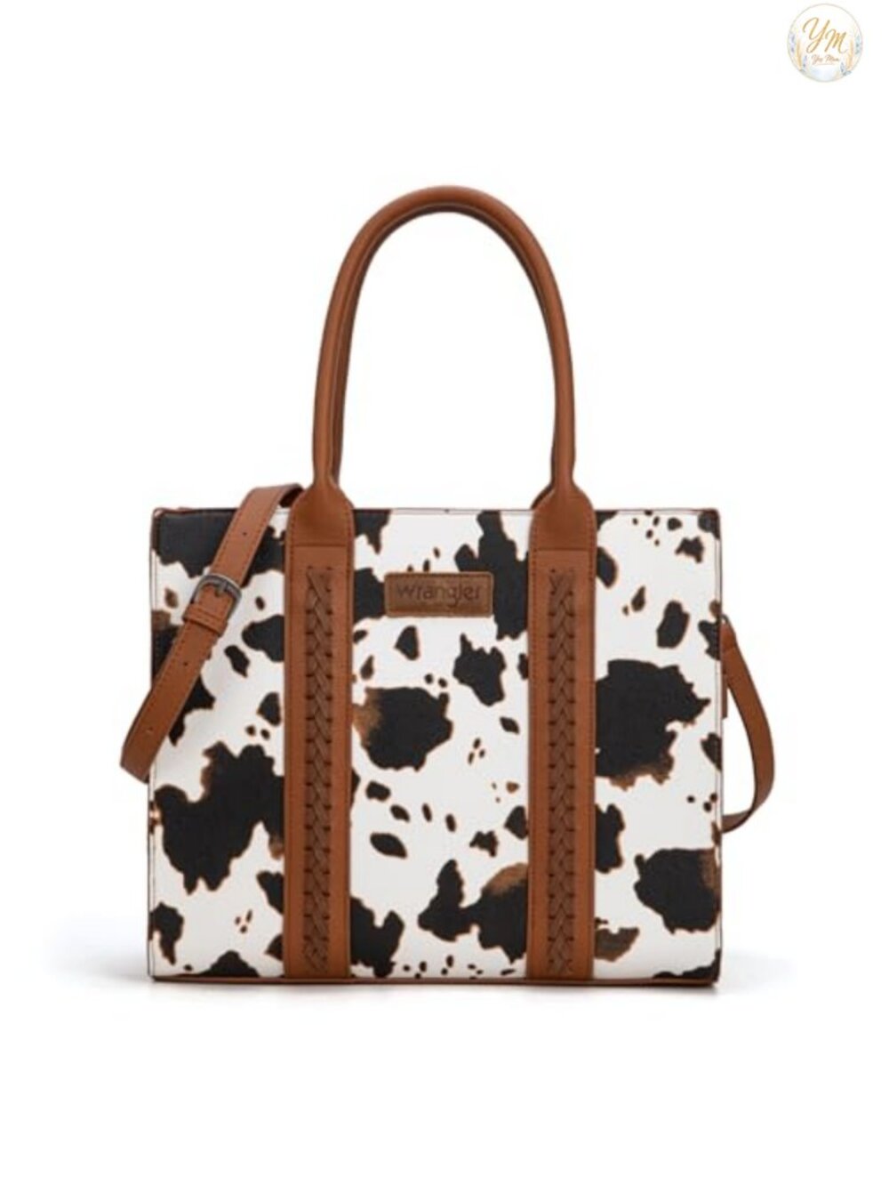 Wrangler Large Tote Bag Top-Handle Satchel Shoulder Purse Whipstitch Women